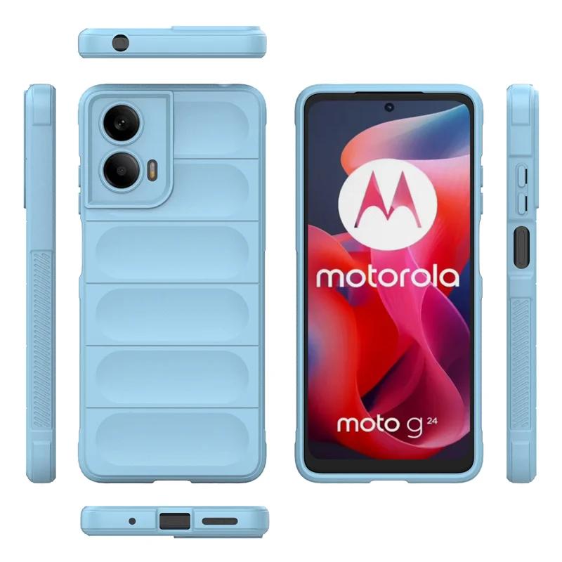 Soft Shockproof Silicone Anti-fall Phone Cover For Motorola Moto G05 G15 G35 G55 G75 G85 G04 G04s G24 G34 G54 G84 E14 E15 Case