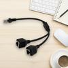RJ45 Male To 2 Female Internet Adapter Cable 2-in-1 Plug and Play