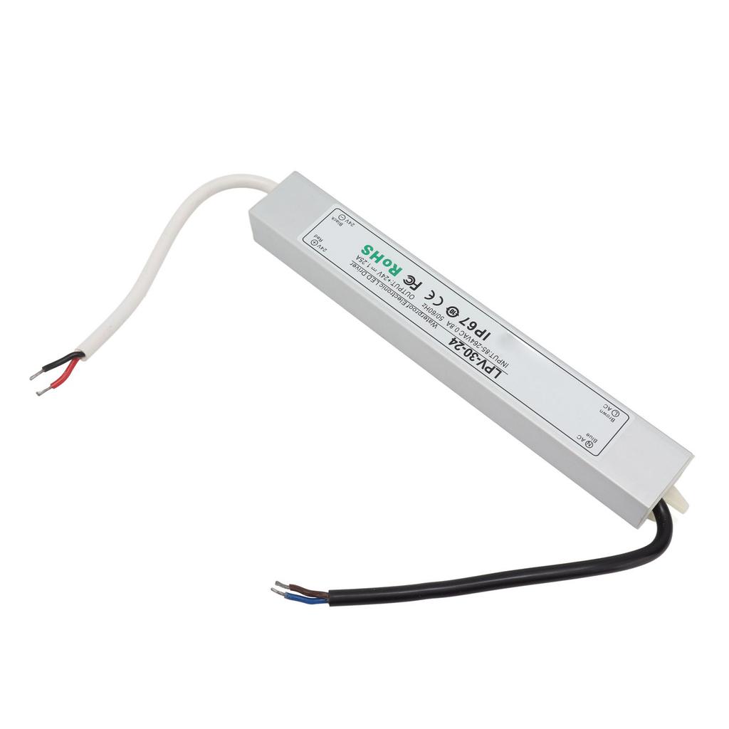LED Driver IP67 Waterproof 24V Low Voltage Output Power Supply Transformer Adapter for Lamp Security Camera 85‑264V LPV