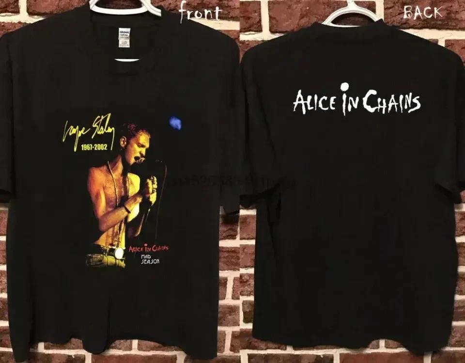 

Винтажная футболка Layne Staley ALC Band Тяжелая футболка L