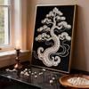 DIY Kiefernbaum Perlenkunst Malerei für Heimwanddekoration Perlen Edelstein Malereien Bild Kunsthandwerk für Erwachsene/Anfänger Geschenkidee Heimdeko Ohne Rahmen