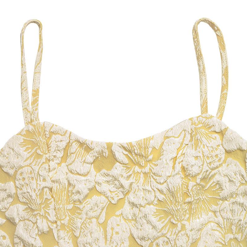 Abiti casual a vita alta con bretelle senza maniche stampa tinta unita primavera estate moda donna