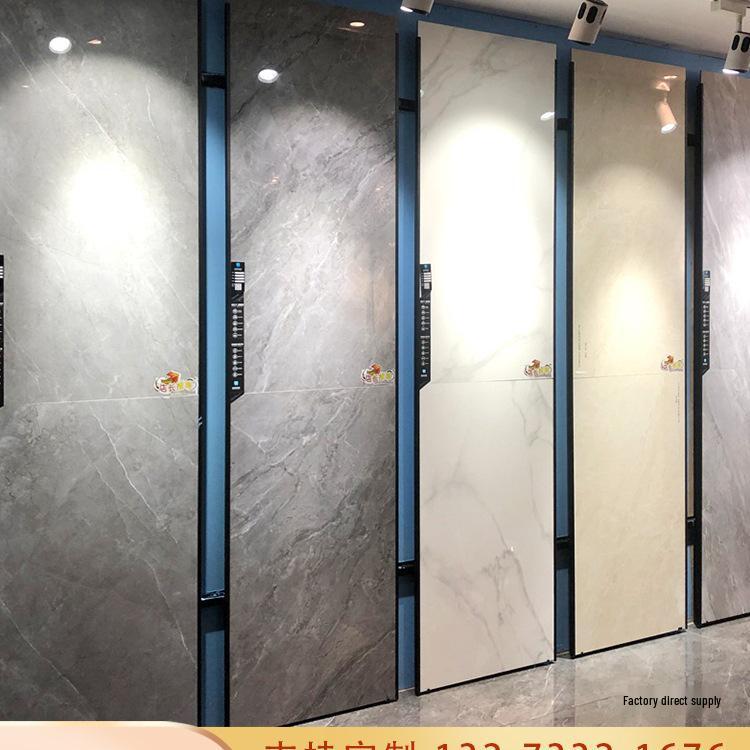 Wall-Mounted Seamless Edge Banding Tile Display Rack for Floor and Ceramic Samples