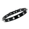DIEZI Punk PU Leather Clavicle Necklace For Women Vintage Harajuku Gothic Pointed Rivet Choker Torques Necklace Men Jewelry