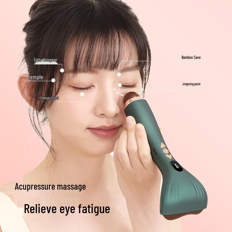 Lightweight Portable Electric Gua Sha Board with Bian Stone Vibration & Heating for Massage