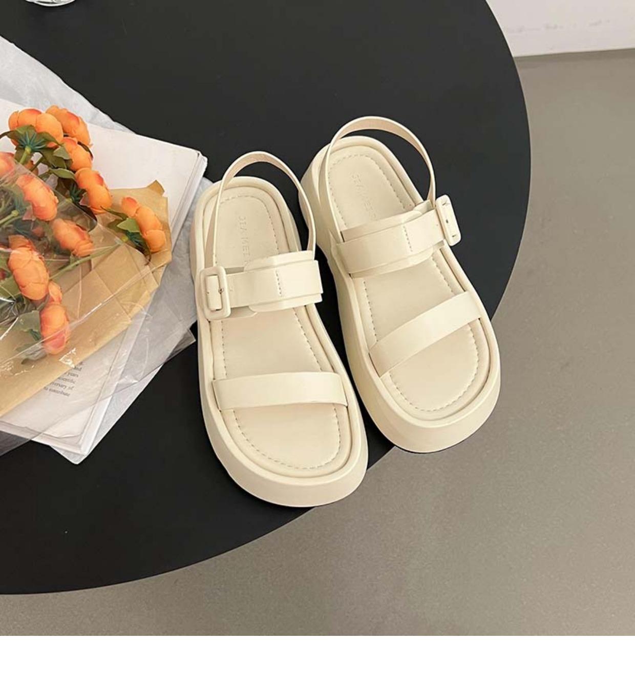 

Интернет знаменитости сандалии на платформе кексы женские летние 2025 новинка повседневные сандалии Harajuku мода универсальная пляжная обувь 35