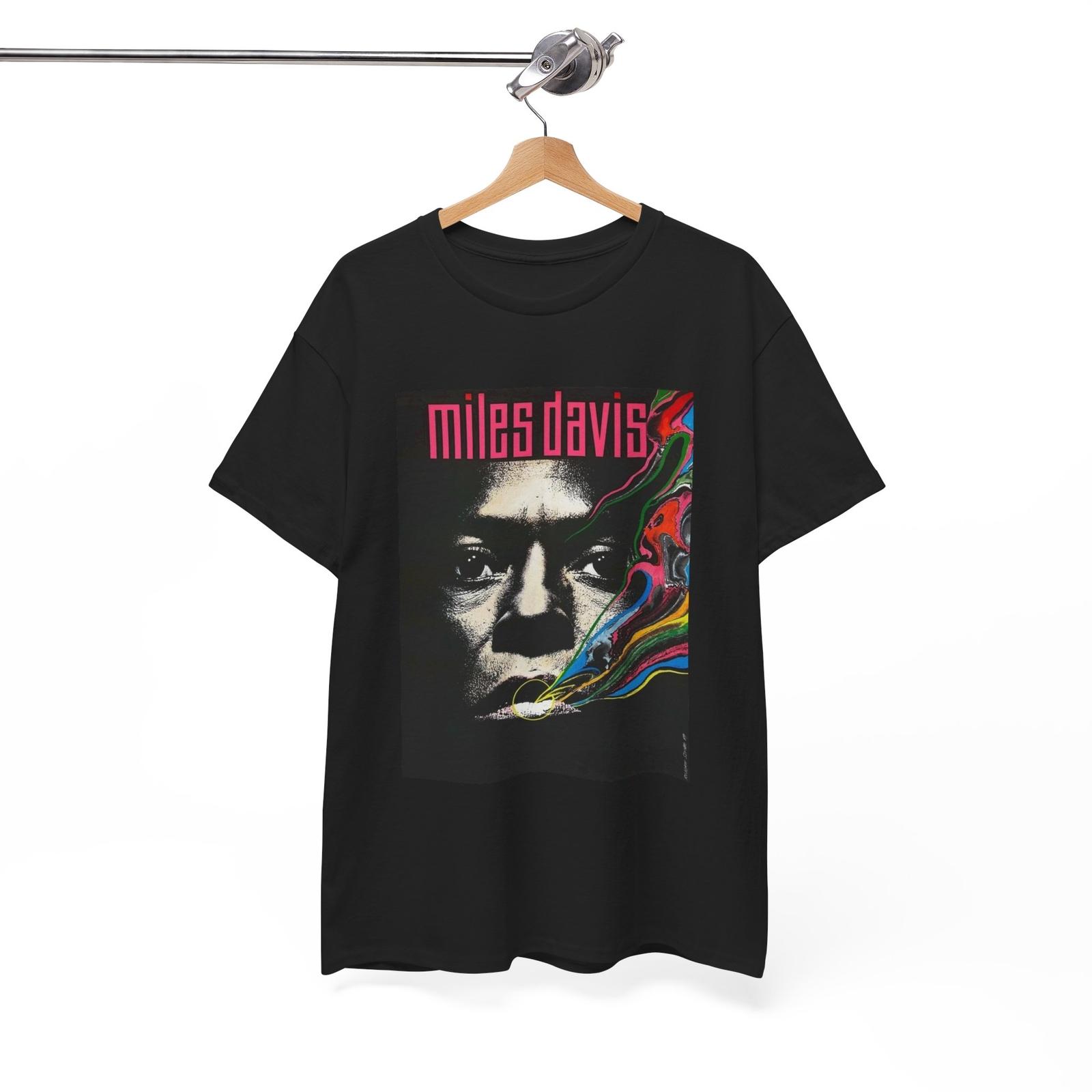Miles Davis Tshirt Retro Poster Vintage Graphic Unisex Heavy Cotton Tee L