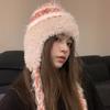 Warm Winter Hat Ear Protection Beanie Hats Cute Knitted Cap  Outdoor
