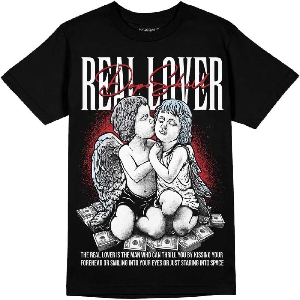 

DopeSkill Graphic Tee Streetwear Hip Hop Hypebeast Street Style Unisex T-Shirt Sneaker Colour Matching Shirts Real Lover XXXXXL чорний