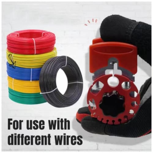 TiiCo Cable Stripper with 10 Replacement Blades, Manual Copper Wire Stripper, Wiring Tool, for Stripping Electrical Wires and Cords, DIY Tool, Cable C