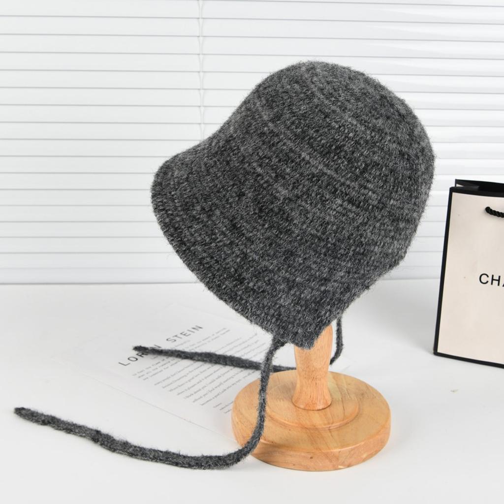 Strap Knitted Fisherman'S Hat Children Keep Warm After Opening Knitted Washbasin Hat