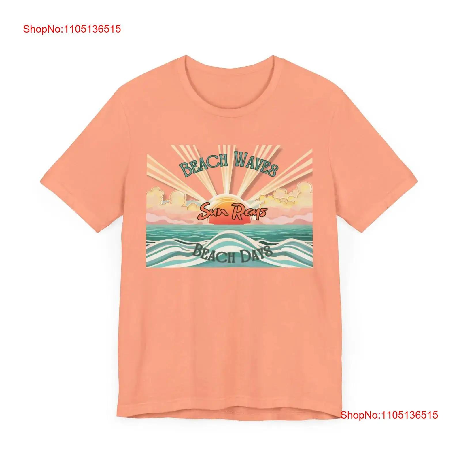 

Summer Vibes T shirt Retro Boat Waves Sun Rays Beach Life vintage Washed Unisex Versatile Stretched Top For Everyday Wear 5XL різнокольоровий