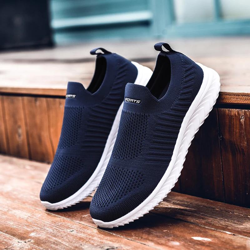 Fashion Men Women Shoes Mesh Men Shoes Lightweight Comfortable Men's Sneakers 2025 Autumn Fashion Slip On Flats Couple  Shoes Loafers