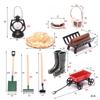 1:12 Dollhouse Gardening Tools Model Farm Shovels Rake Toy Mini Garden Plant Tool