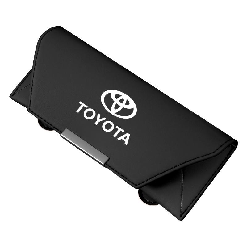 

NEW Car Visor Glasses Case for Toyota Corolla Yaris Prius CHR SUV Aygo Camry Auris Avens Sunglasses Storage Box