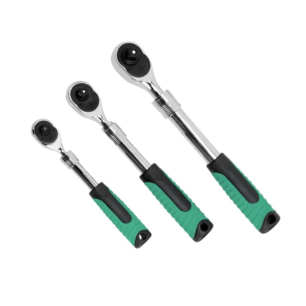 Ratchet Wrench Quick Released Long Handle Multifunctional Retractable Wrench for Factories Garage Workshops Auto Repairs
