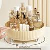 Large Capacity Makeup Storage Tray Round Spinning Organizer  Bathroom