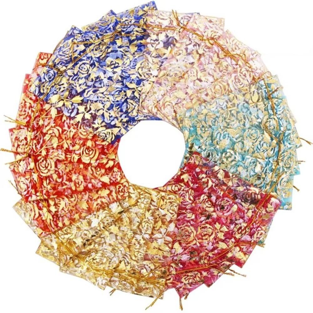 

20 шт. Love Rose Star Moon подарочные упаковочные мешочки для хранения конфетных мешочков для свадебной вечеринки 10x12cm-Style 2