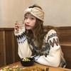 Vintage Y2K Winter Warm Twists Bowknot Hairband for Women Knitting Hairbands Windproof Hair Hoop Sweet Cool Hair Accessories