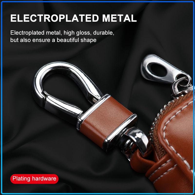 Leather Car Key Case Keychain Zipper Key Case Bag Accessories For Opel Astra H G Corsa Insignia Astra Antara Meriva Zafira Interior