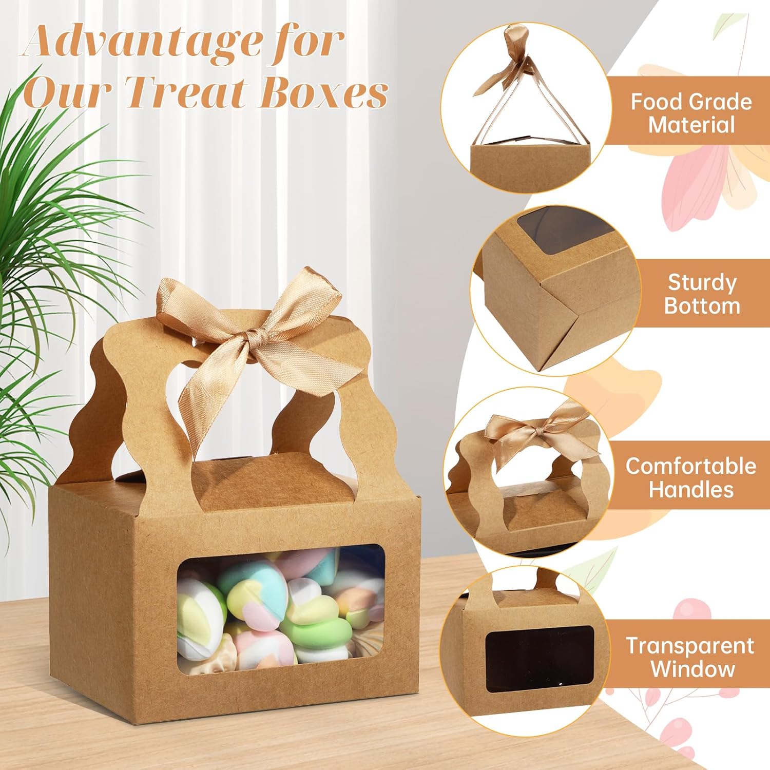 

1/5pcs Box with Window Paper Gift Box with Ribbon Cake Box Birthday Wedding Party Gift Cake Box Gift Bags Boxes for Wedding 1pc белый