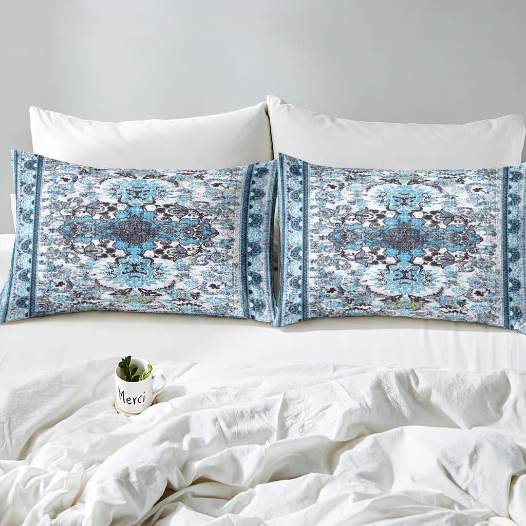Bohemian Quilt Cover Bedding Retro Art Duvet Cover Three-Piece Set