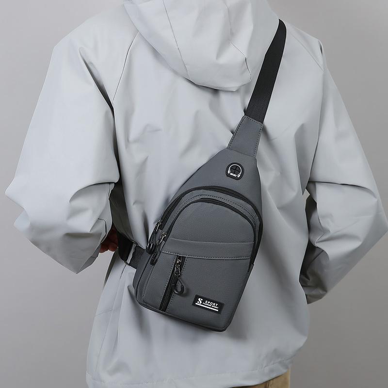 Men's Chest Bag Outer Travel Crossbody Bag Large Capacity Shoulder Bag