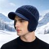 Warm Thermal Winter Hat Fleece Lined Baseball Cap Fashion Knit Beanie Hat  Outdoor