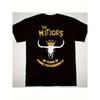 Herren Meteor 40. Jubiläum Heavy Metal Band T-Shirt - Stierschädel & Kronen Logo, 40 Jahre Psychobilly Design, Vintage Rock Konzert Tee, Große Größe XL
