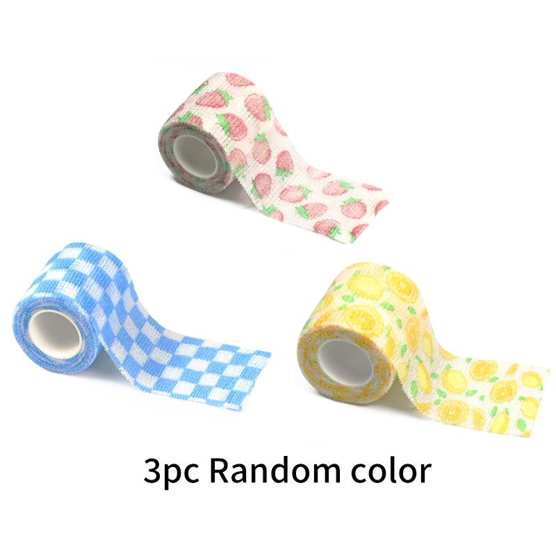 

3 шт. Самоклеящийся бинт для питомцев Фиксирующий бинт Дышащая эластичная лента Лапы с защитными от грязи бинтами Товары для питомцев