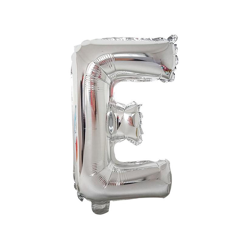 1/26Pcs 16 Inch Alphabet Foil Balloons Silver Aluminum Letter Balloons Reusable Decor Wedding Birthday Party Events