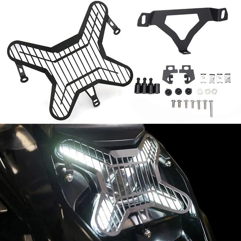 Black Aluminum Motorcycle Front Headlight Protective Cover for BMW R1300GS 2023-2024