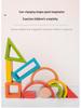Beechwood Rainbow Stacking Blocks: Educational Toy for Color and Shape Recognition in Kindergarten Children