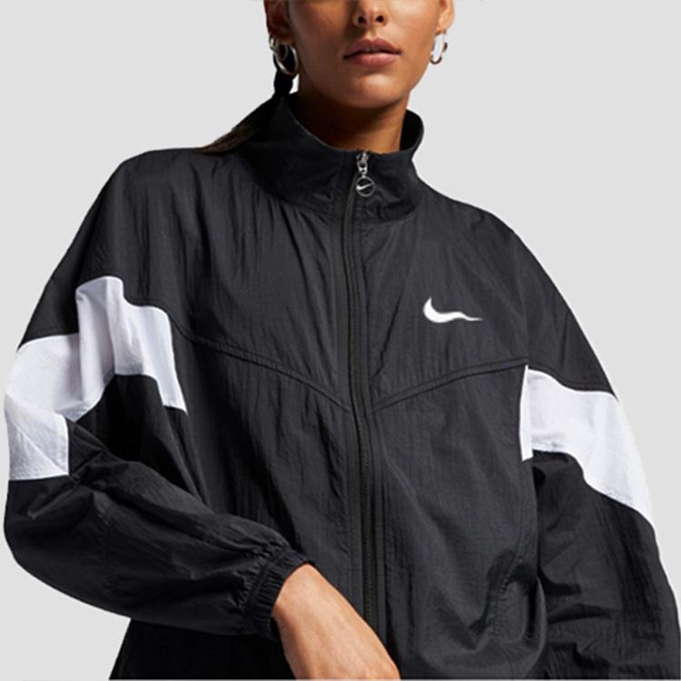 (WMNS) Nike Sports Jacket 'Black White' Women's CN6918-010