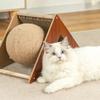 Triangle Cat Scratch Board Sisal Scratch Ball Wear-resistant Scratch-resistant Grinding Paws Toys Cats Supplies Accessories