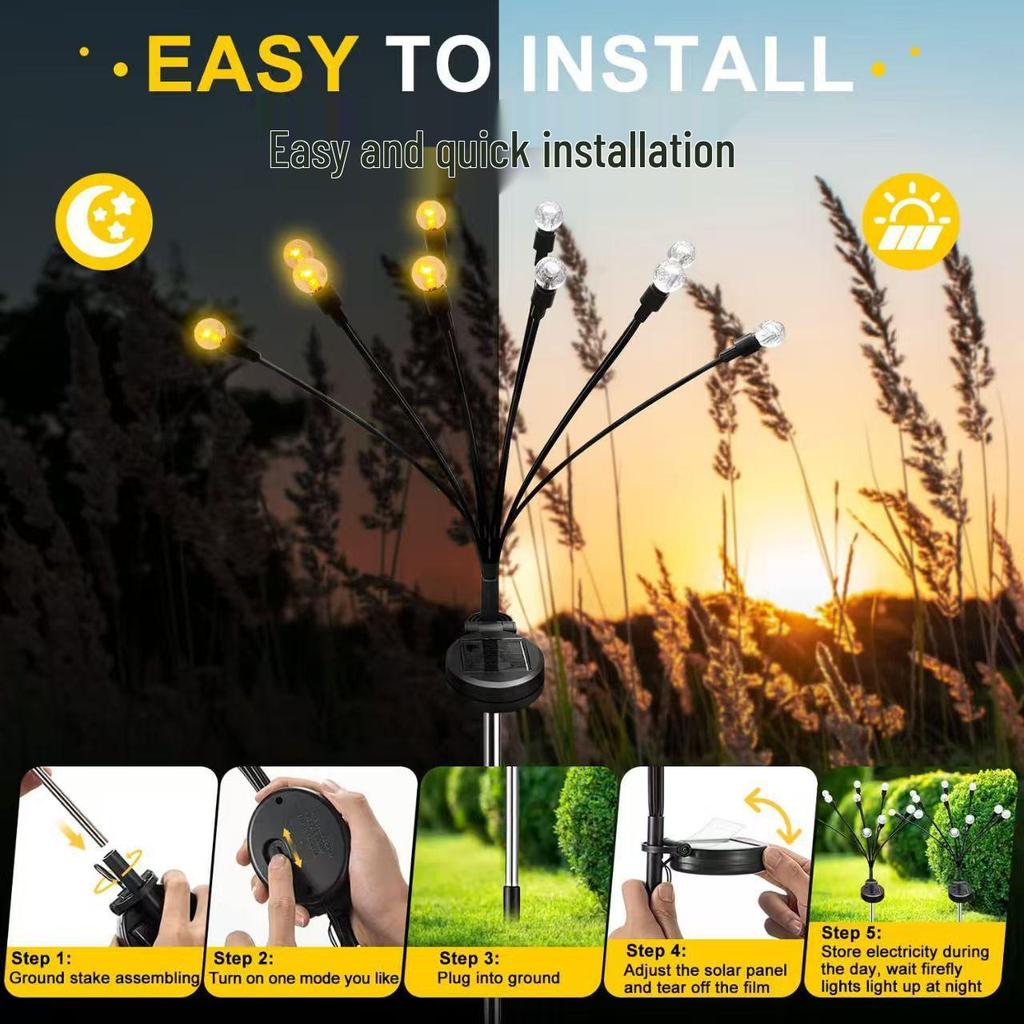 Outdoor Solar Garden Bubble Ball String Lights - Crystal Ball Decoration for Lawn & Camping