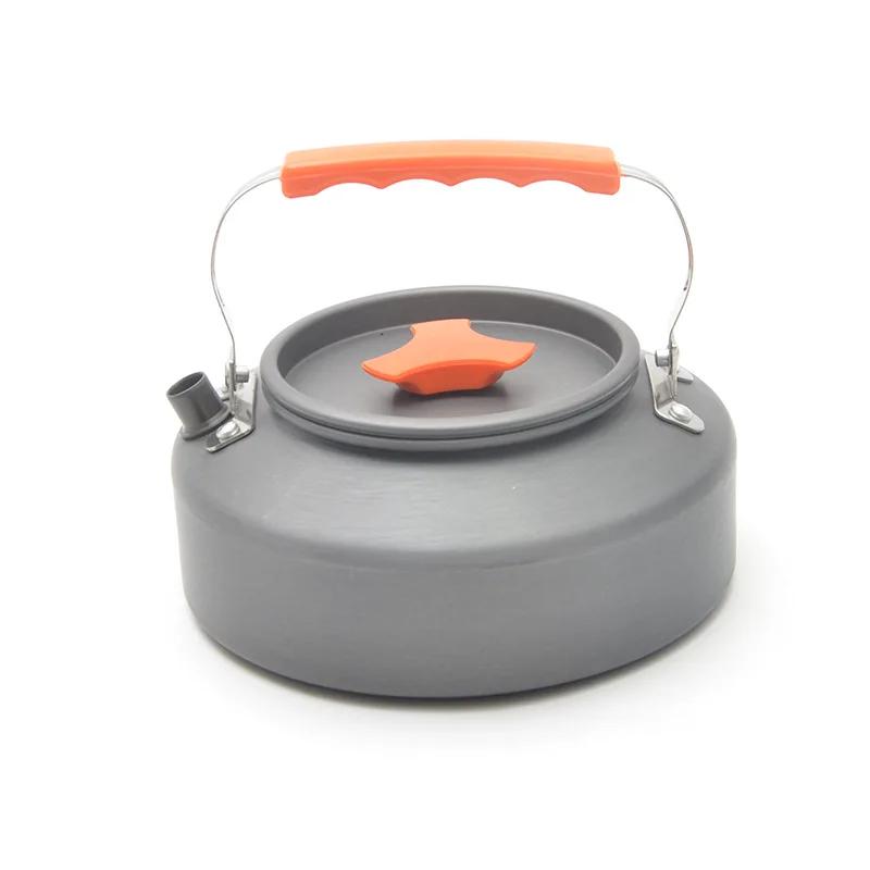 1.1/1.6L Outdoor-Kessel Aluminiumlegierung Topf Reisepfanne Teekanne Kaffee Geschirr Kochgeschirr für Wandern Camping Kochgeschirzzubehör