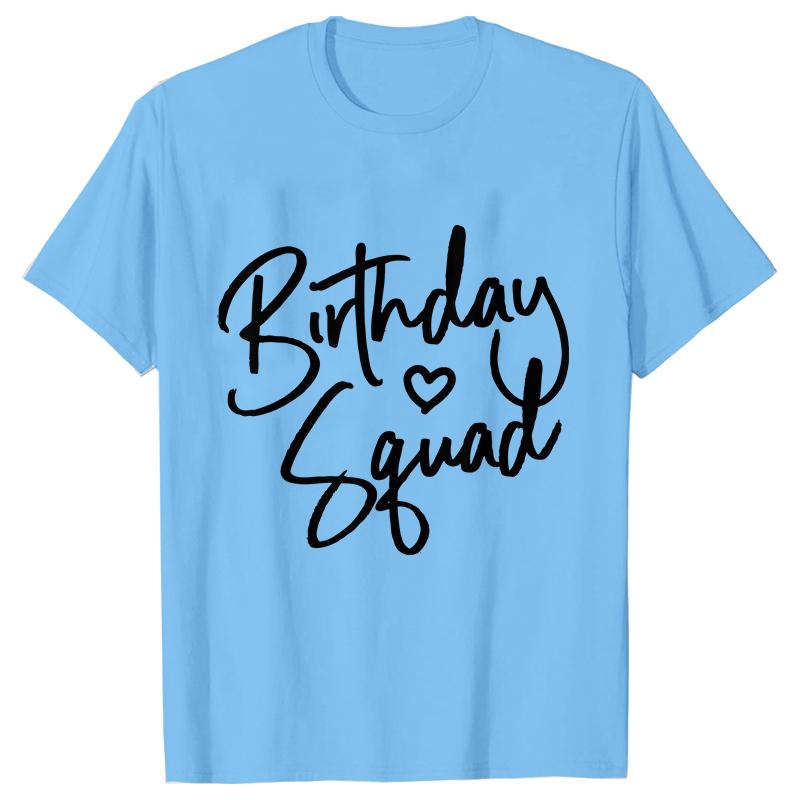 Damenkleidung Kurzarm Print T-Shirts Geburtstagsteam Grafik Reise Damen Oberteile T-Shirt Tee T-Shirt Beste Freunde T-Shirts