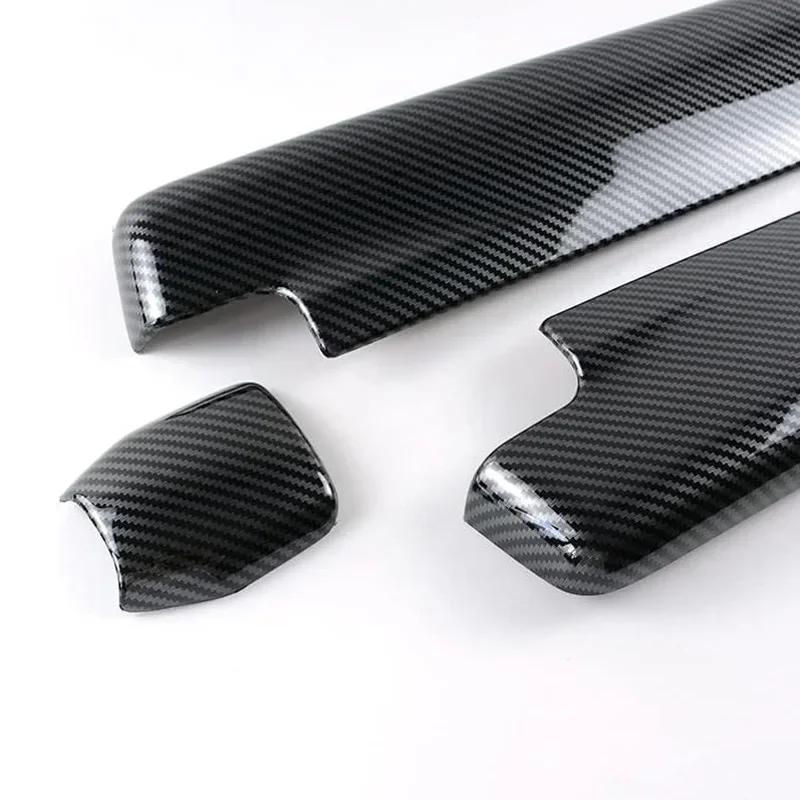 For Mercedes Benz E CLS Class W212 W218 LHD Car Center Console Armrest Box Trim Cover Carbon Fiber Style Auto Inner Decor Parts