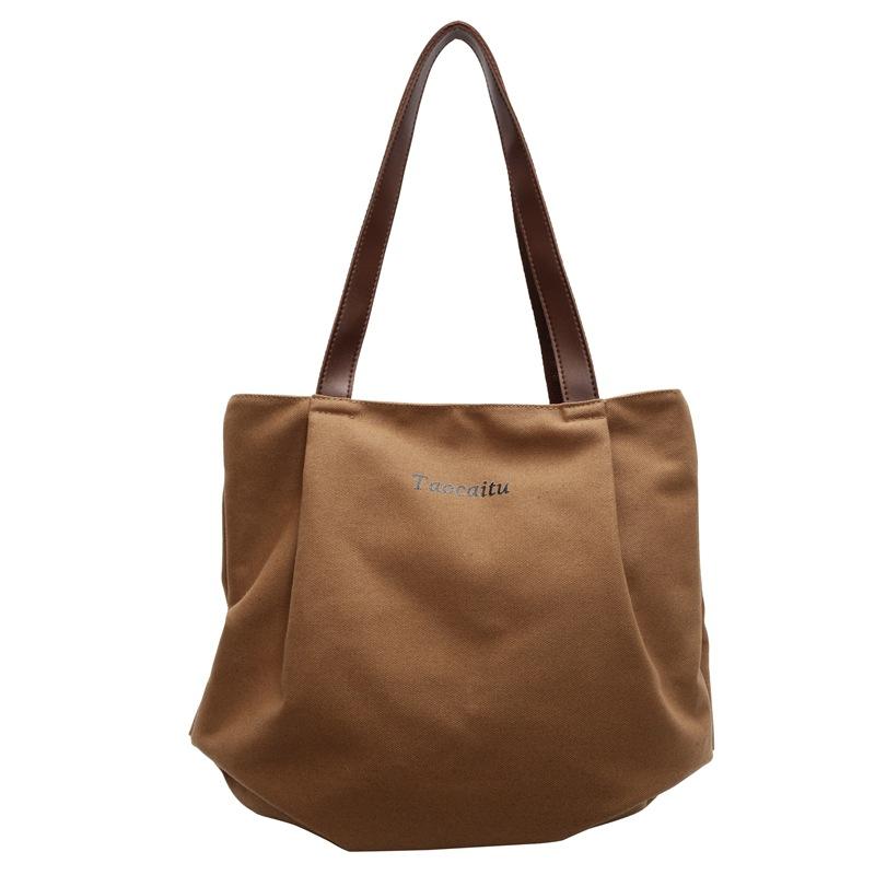 Shoulder Bag Women's College Style Large Capacity Portable New Simple Women's Nylon Hand Carry