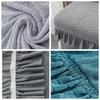 High-elastic Dining Chair Cover Anti-slip Anti-dirty Integrated Seat Cover Skirt Edge Soft Stool Slipcover for Home Decoration