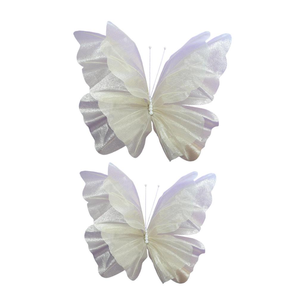 Giant Artificial Butterfly Mariage Decor Gauze Fake Butterfly Wedding Decoration for Living Room Outdoor Wall Anniversary