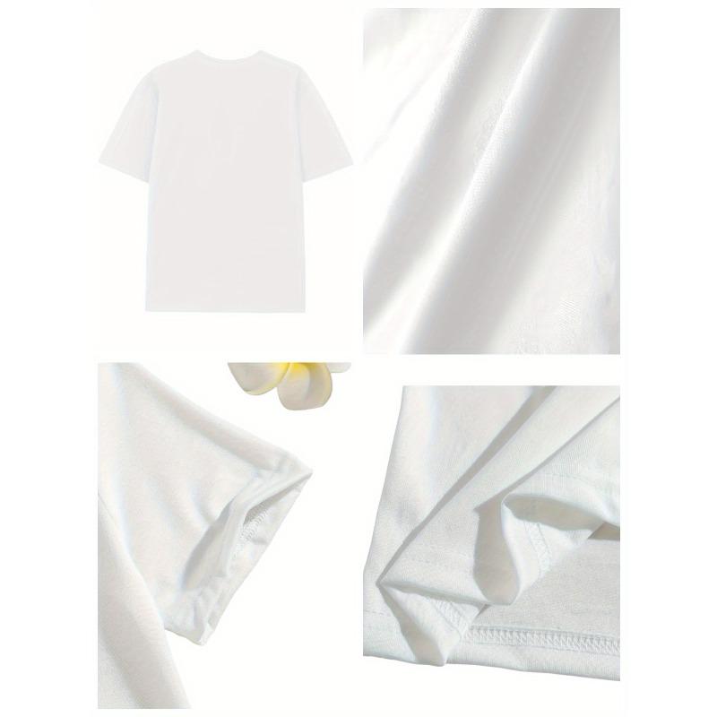 European sizes Girls' Yorkshire Terrier Puppy T-Shirt - Soft Summer Top with Yorkie Dog & Bow Print, Round Neck Casual Blouse for