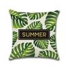 Tropical Plant Cushion Cover Summer Style Leaves Decorative Pillowcase For Sofa Linen Throw Pillow Case Almohada Poszewka Zt163