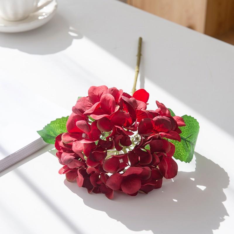 1/3pcs Artificial Flowers Fake Silk Hydrangea Bridal Wedding Decoration Home Party Accessory Festival DIY Dining Table Clearance