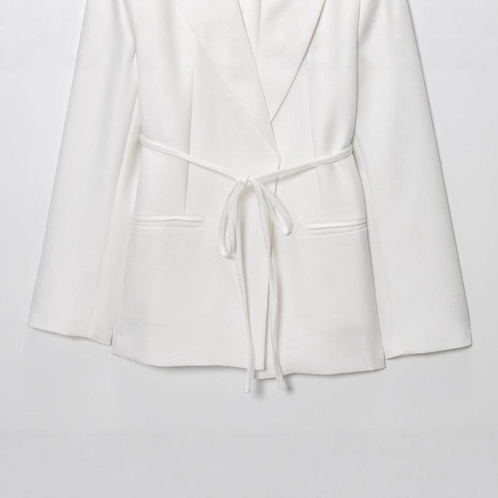 Trendy Women's European & American Linen Blend Blazer