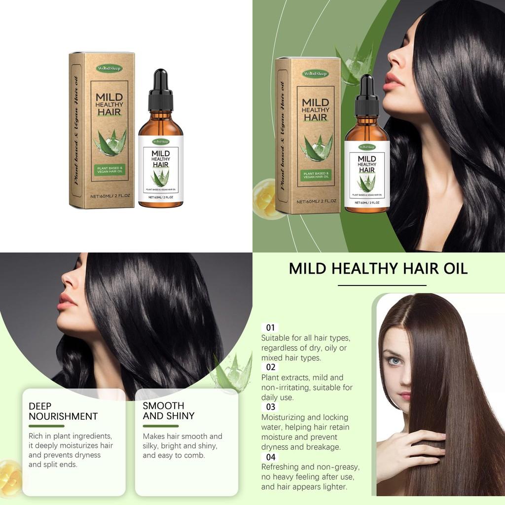 Woodsleep Plant-based Hair Care Oil Nourishing Smoothing Hydrating Repairing For Dry Hair