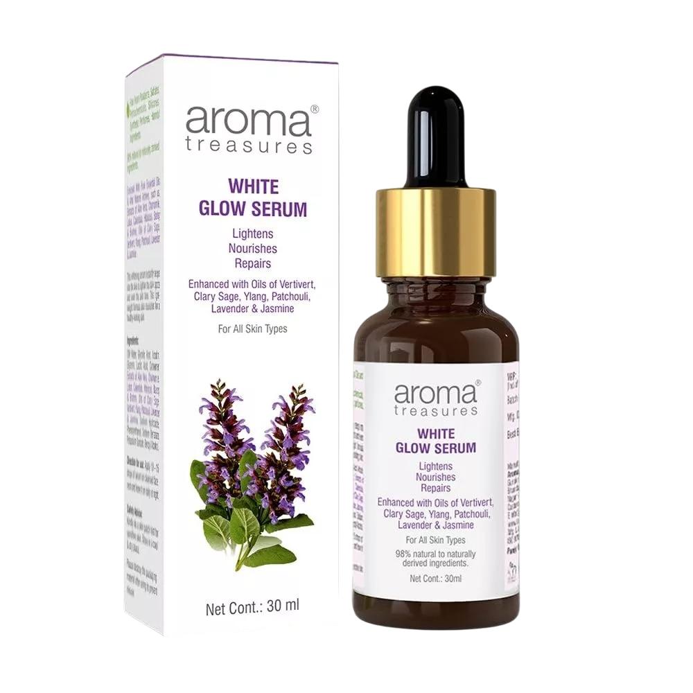 Сыворотка для лица Белое сияние (30 мл), White Glow Serum, Aroma Treasures