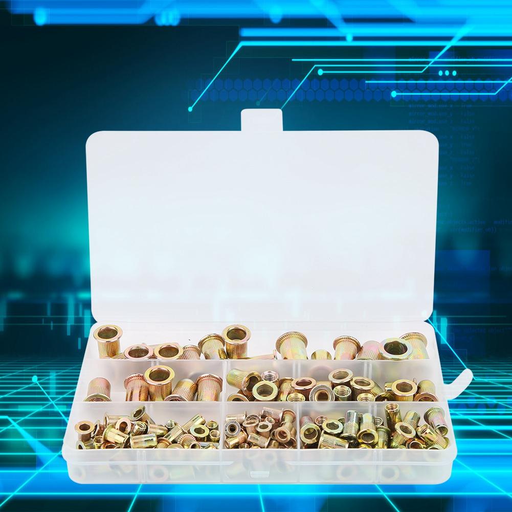 

Набор из 150 шт. гаек-заклепок, крепежные аксессуары, крепеж, цвет цинковое покрытие, M3 M4 M5 M6 M8 M10