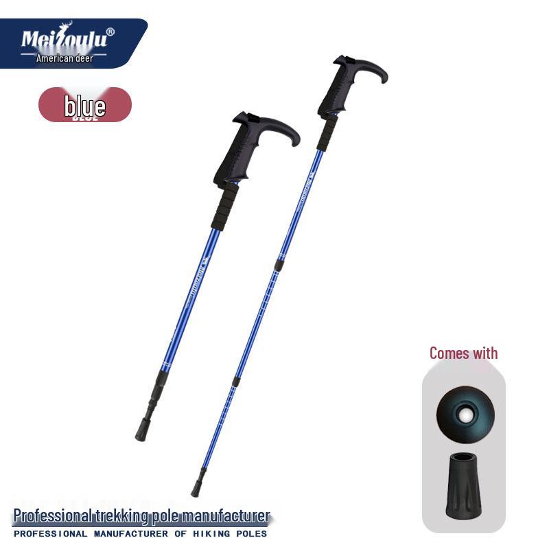 Alüminyum Alaşımlı Yürüyüş Batonları: Dış Mekan Yürüyüşleri İçin Üç Bölümlü Darbe Emici Yürüyüş Bastonları
